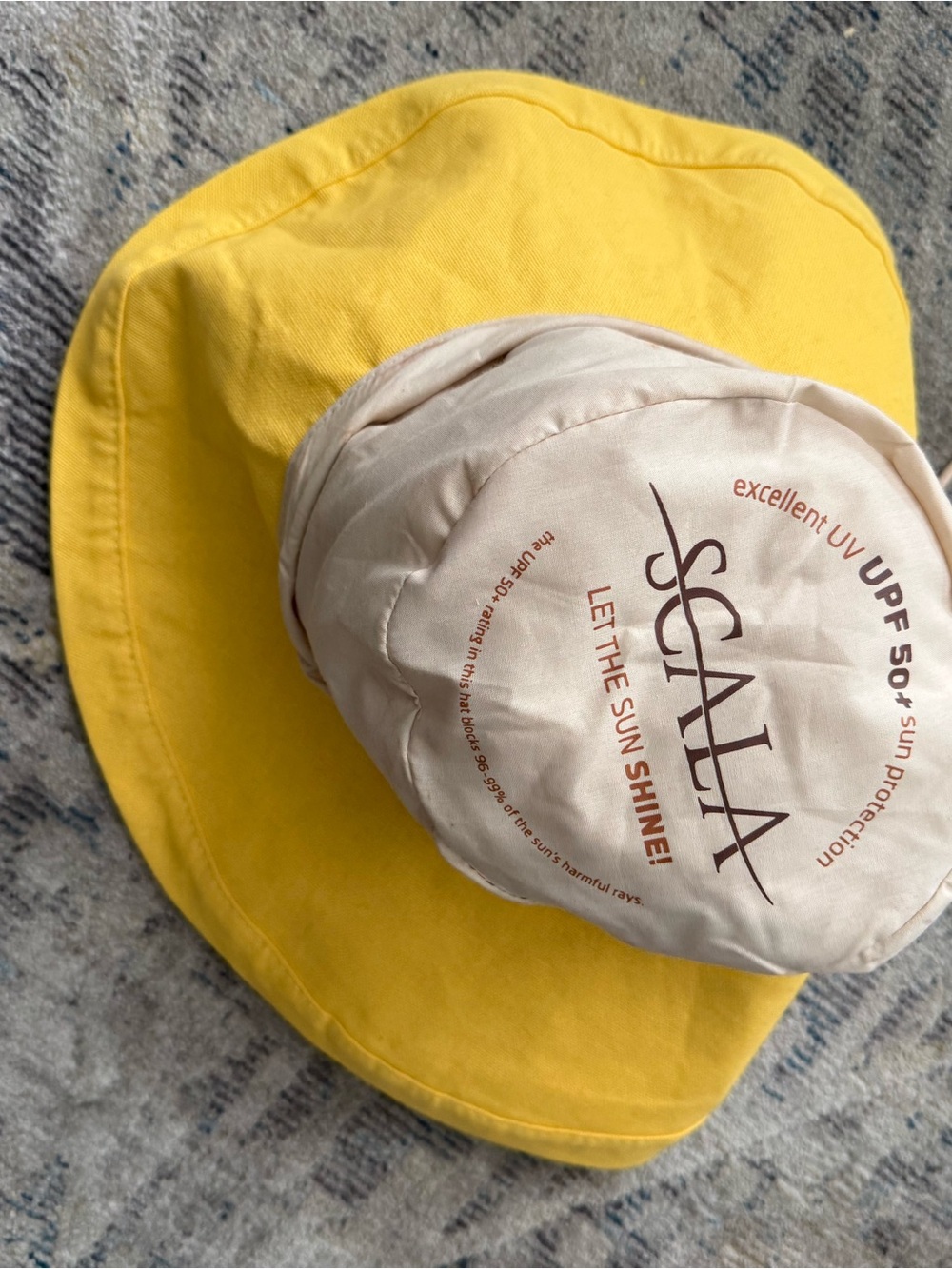 Scala Kids Bright Yellow Bucket Hat - Picture 4 of 16